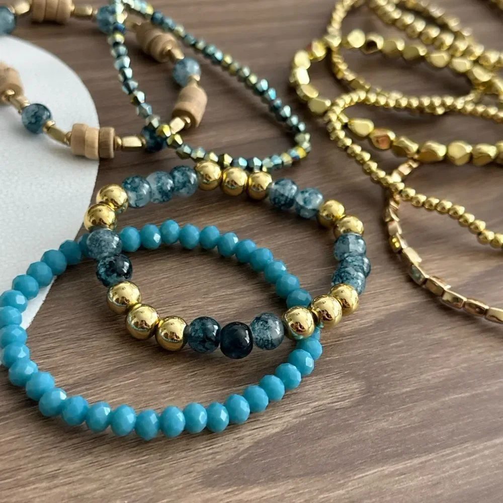 Boho Beaded Bracelet Set Q84